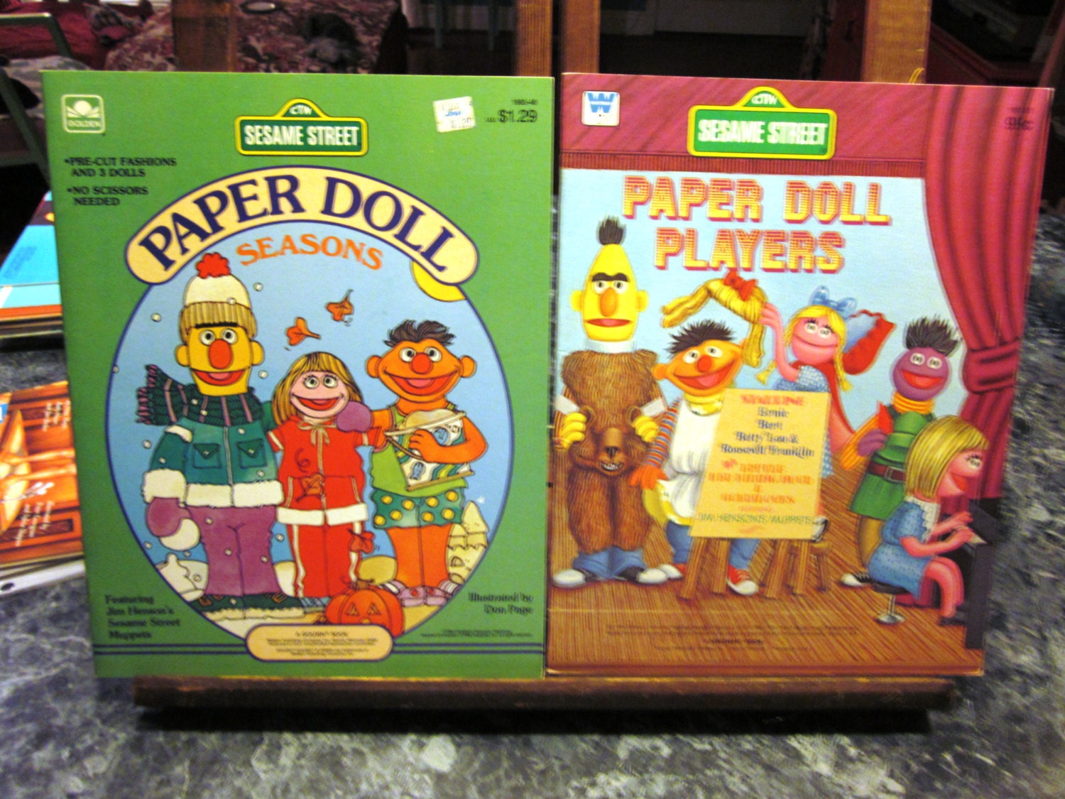 1976 Sesame Street Paper Doll UNCUT Books