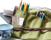 Pencil Tool Roll -- Wood Nymph