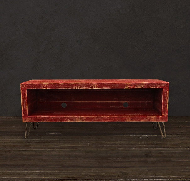 Reclaimed Red Console - 56" Unit