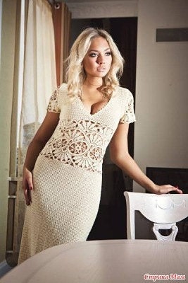 Crochet elegant summer  women dress