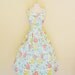 vintage 1950's Vicky Vaughn junior floral button down pin up sundress dress