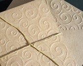 Rustic Weddings Thank Yous, Kraft Embossed Notecards, Masculine Kraft Stationery, Minimalist