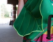 Green Leaf Bike Messenger Bag ,Bicycle Bag, Backpack,Bike Craft, Waterproof - Medium