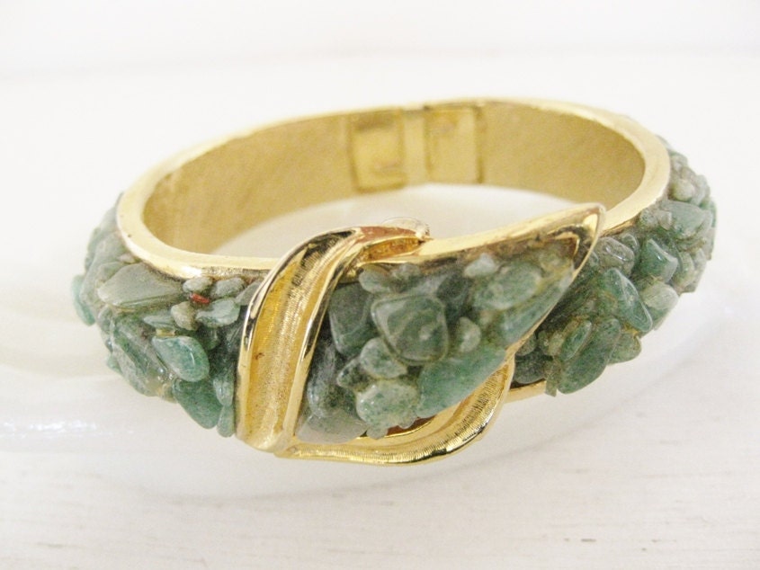 vintage Waldman 1960s clamper bracelet hidden watch. THE PERFECT COMBINATION.