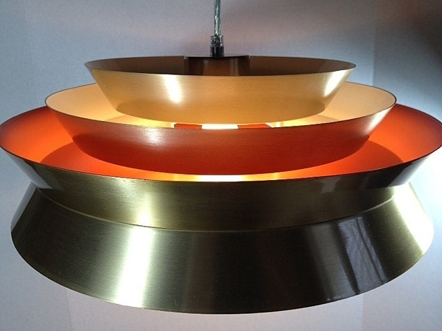 Danish Mid Century Modern Style Chandelier UFO PENDANT Ceiling Light Fixture