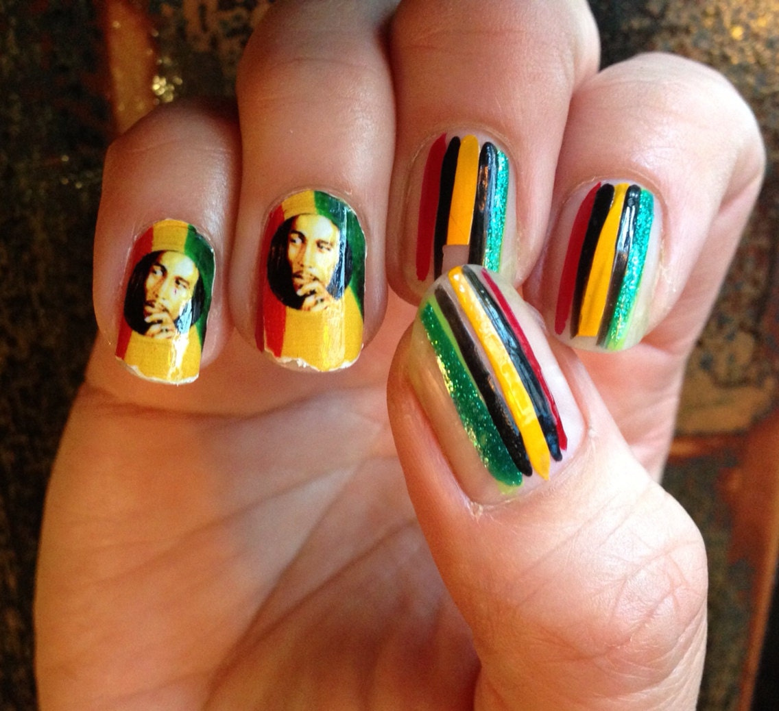 BOB MARLEY One LOVE Nail Decals