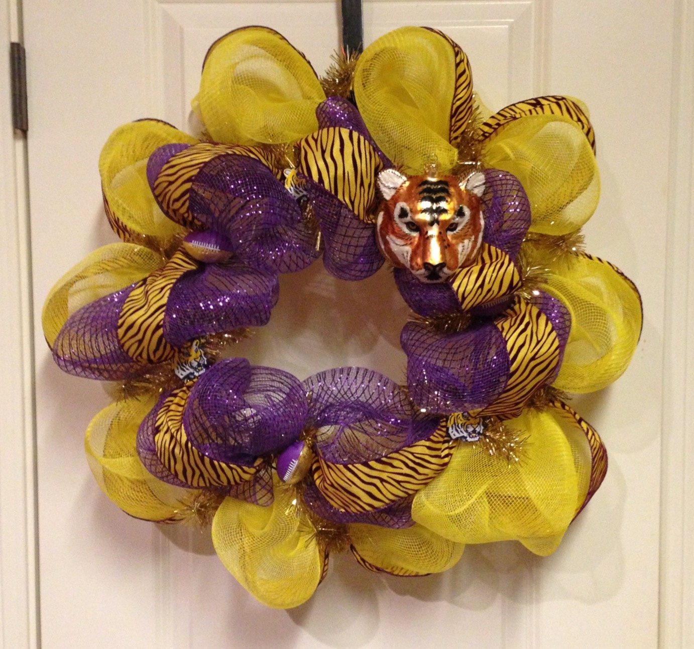 LSU Tigers Football Wreath Spring Wreath Summer Wreath Fall Wreath