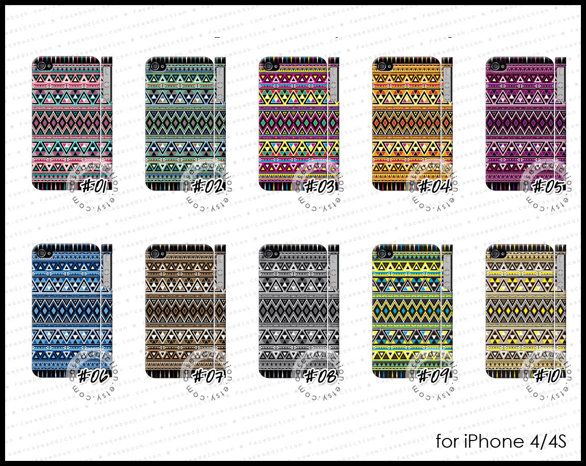 iPhone 4 4S - Tribal aztec mayan native indian case cover