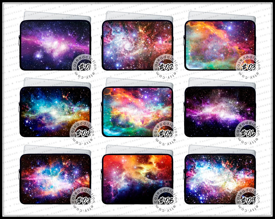 15.6 inch neoprene laptop sleeve Nebula galaxy galactic cosmic space ombre swag case cover