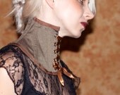 Neck Corset - brown wool size L