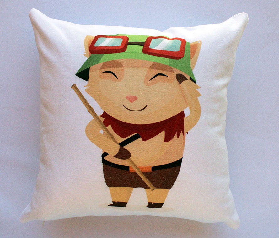 Teemo League of Legends concept cushion cover