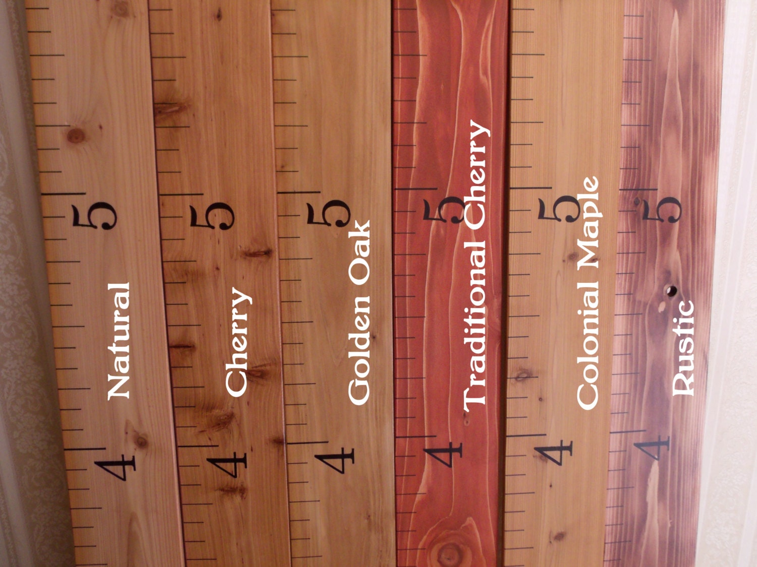 Giant Wooden Ruler Growth Chart for Kids & Children
