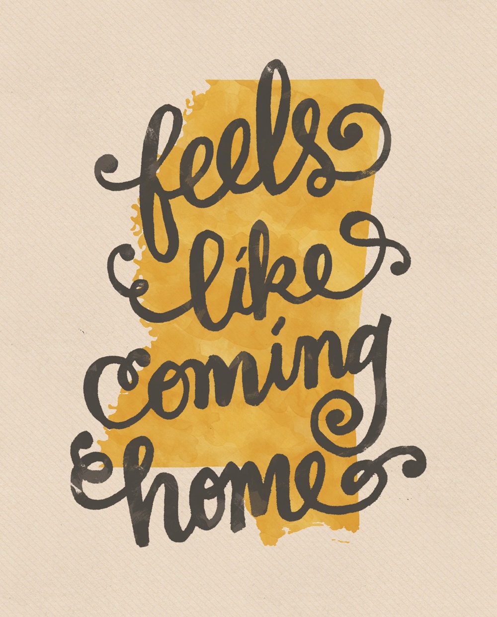 Feels Like Coming Home Mississippi print