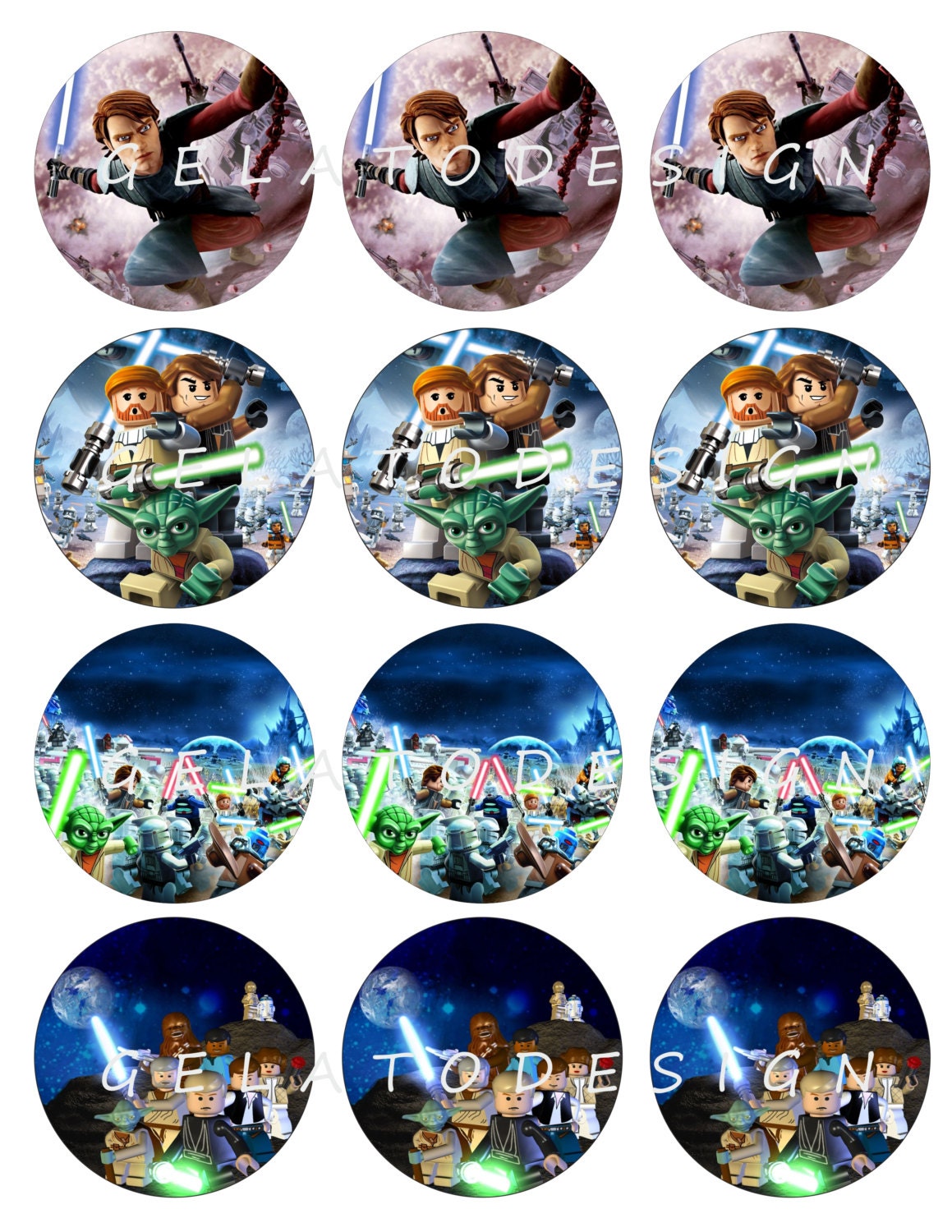 Star Wars Character Cupcakes