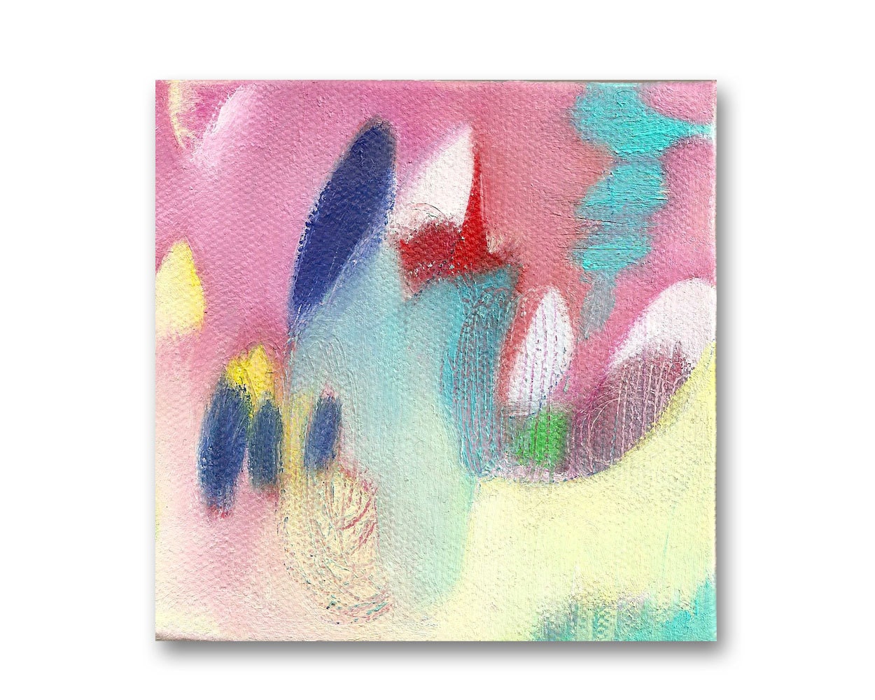 Contemporary Abstract Landscape - Mini canvas art 4"x4"