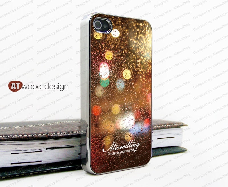 Rain drop of water Rubber case iphone 4 cases unique Rubber case iphone 4 case iphone 4s case iphone 4 cove
