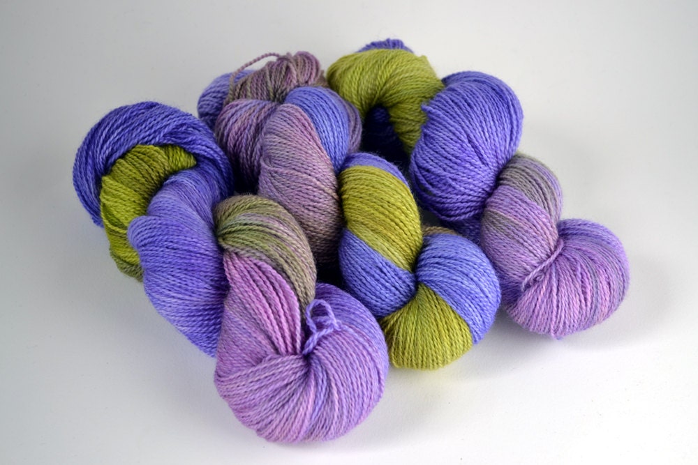 BFL Light Fingering 2 ply 378 yards/115 grams - Crocus