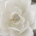 Peony hair clip, wedding hair accessory, bridal hair flower, fabric flower clip, headpiece, fascinator, peony ,white flower