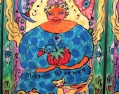 St Quilta the Comforter Blesses this Space - 2. by Susan Shie (1 of 5 pieces in this set)