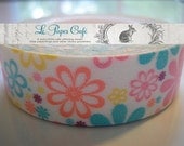 SPRINGTIME FLOWERS Washi Tape - Decorative Pattern Masking Tape - 15mm x 15m