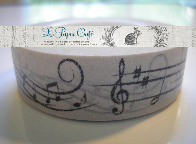 SOUNDS OF MUSIC Washi Tape - Decorative Pattern Masking Tape - 15mm x 15m