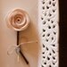 Ivory Felt Boutonniere