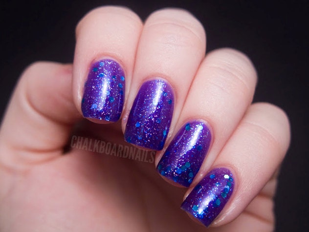 Bubble Yummy :  Custom-Blended Glitter Nail Polish / Lacquer