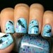 NEW Neon--Blue Gypsy: Custom-Blended NEON Glitter Nail Polish / Lacquer