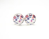 EMILY - Floral Print Earrings by hopestarbound
