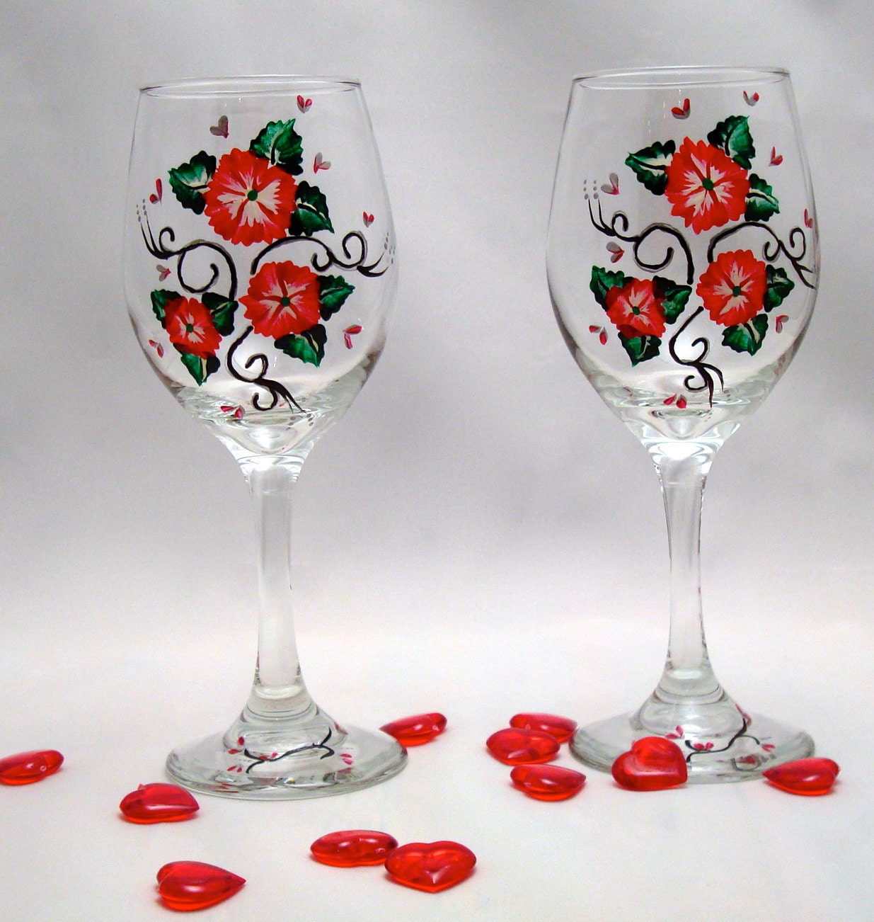 Valentine's Day/ Wedding Wine Glases