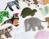 MAGNETIC Animal Toys Plush Animal Print Fabric Game - Made-To-Order