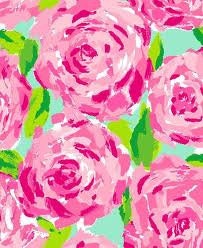 Lilly Pulitzer Inspired Handpainted Toms- Hotty Pink First Impression