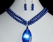 Wedding jewellery set  Blue day