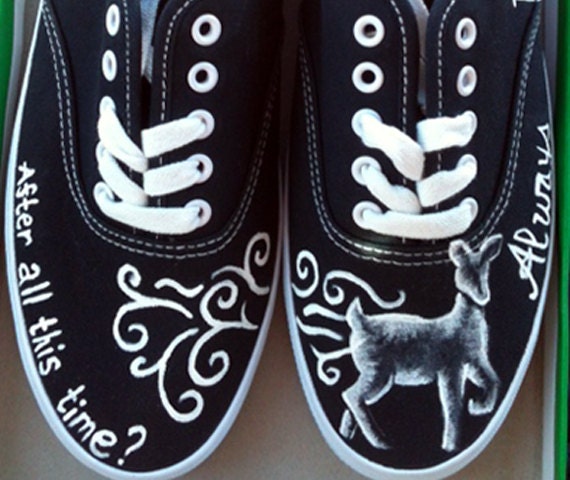 Hand Painted Shoes - Harry Potter