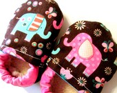 elephant girl shoes baby girl booties baby shoes toddler shoes kids shoes baby gifts pink elephants