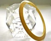 Bakelite Vintage Bangle Bracelet  Sleek Corn color Spacer