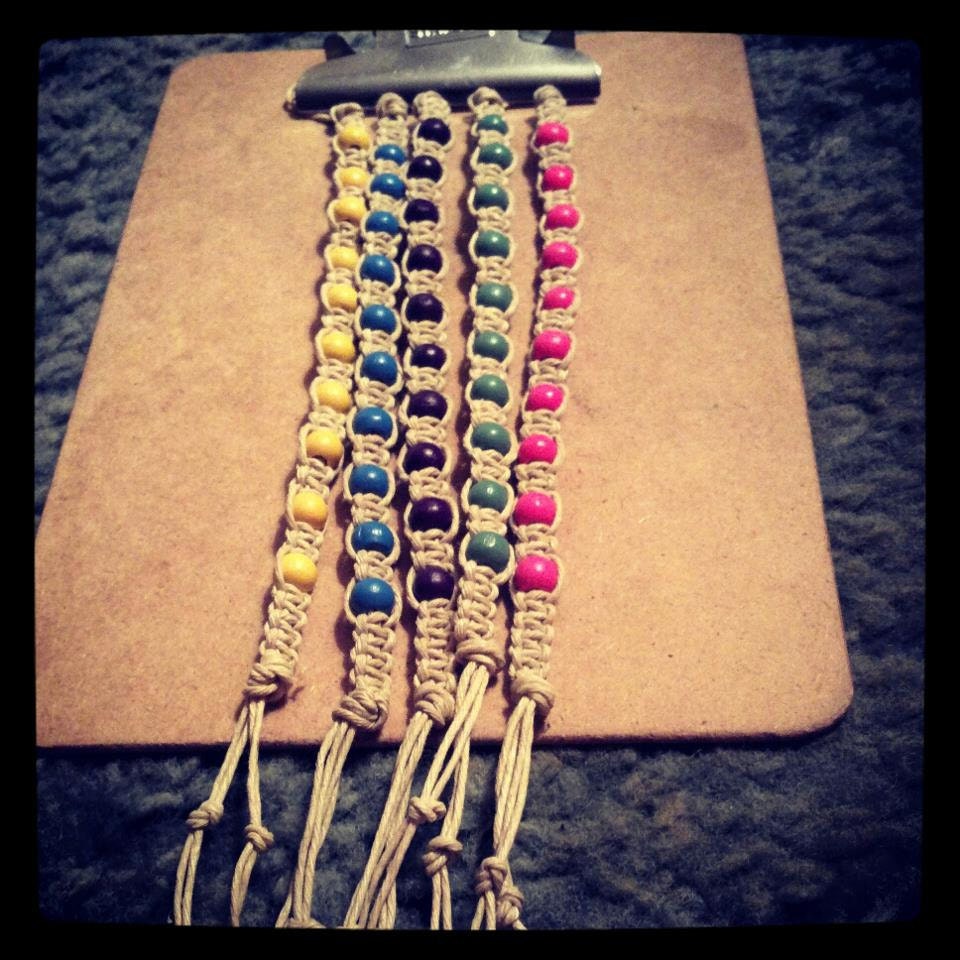 2 Colorful Hemp Bracelets