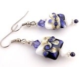 Lavender Lampwork Earrings, Dangle Earrings, Drop Earrings, Beaded Earrings, Beaded Jewelry, Women's Jewelry, Gifts for Her