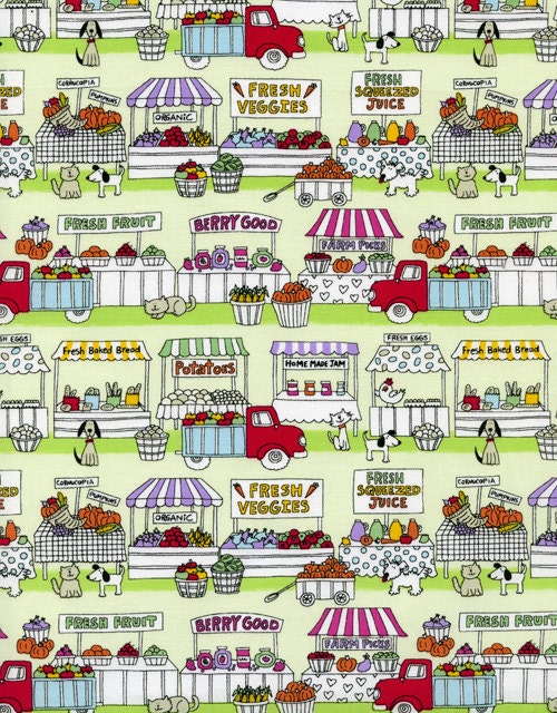 Mini Food Stand from Timeless Treasures- Fat Quarter