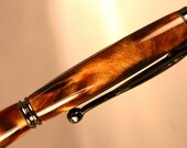Pen in handsome brown acrylic and gun metal setting Graduation Gift
