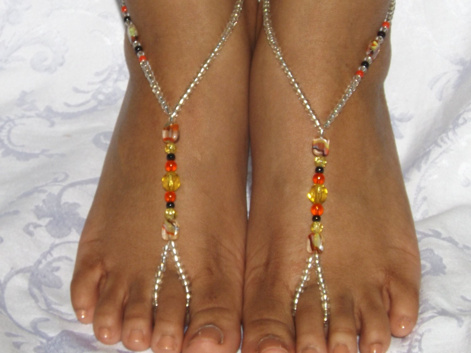 Handmade Barefoot Sandals Foot jewelry Anklet