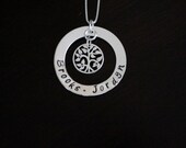 Personalized Metal stamp family tree jewelry