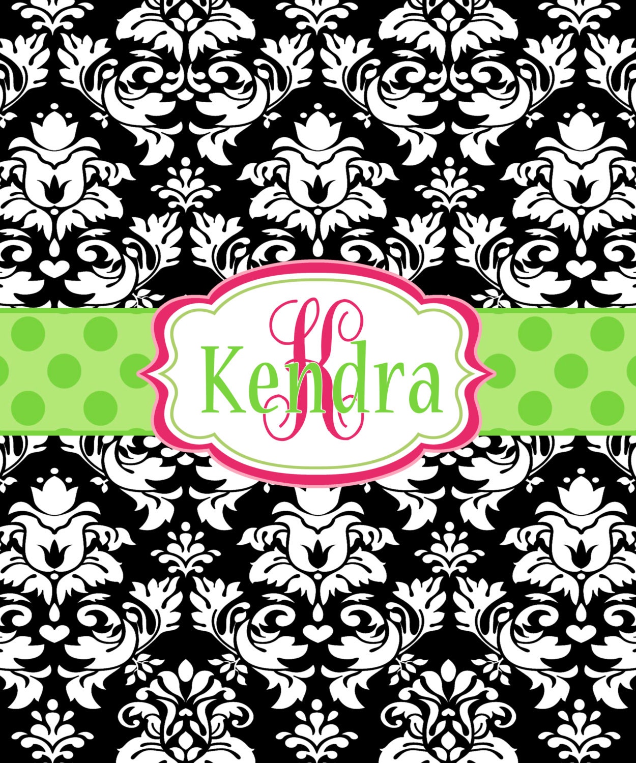 Personalized Damask Blanket