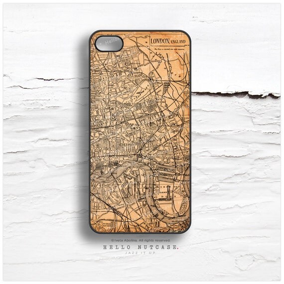 iPhone 4 and iPhone 4S case Vintage London Map V15