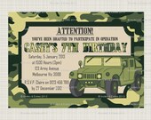 Printed Army Personalised Invitations Il_170x135