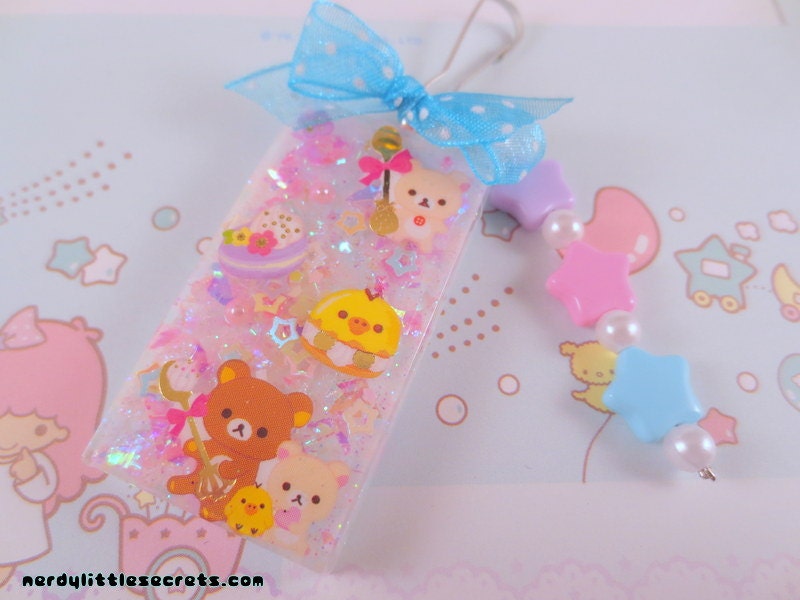 Pastel Rilakkuma Korilakkuma Bear Sweets Keychain