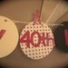 Happy 40th Birthday Banner birthday party sign decorations red black and white