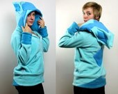 Evolution Ice -- Handmade Anti-Pill Fleece Hoodie / Sweatshirt