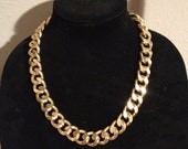 The STEPHANIE Necklace -  Is A Gold Chunky Chain Necklace