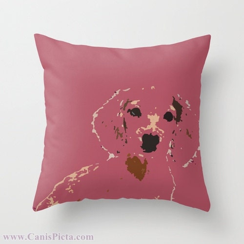 Dachshund, Dog 16" x 16" Graphic Print Throw Pillow Cover - Doxie, Dach, Doxies, Weiner, Sausage, Whimsical, Puppy, Bright, Home
